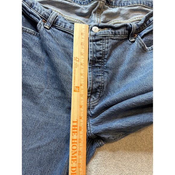 Old Navy Jeans Womens 16 Denim High Rise Slouchy Straight Secret Slim Pockets - Picture 11 of 15